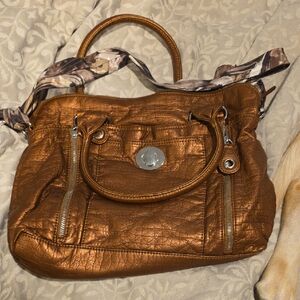 Metallic Bronze Handbag